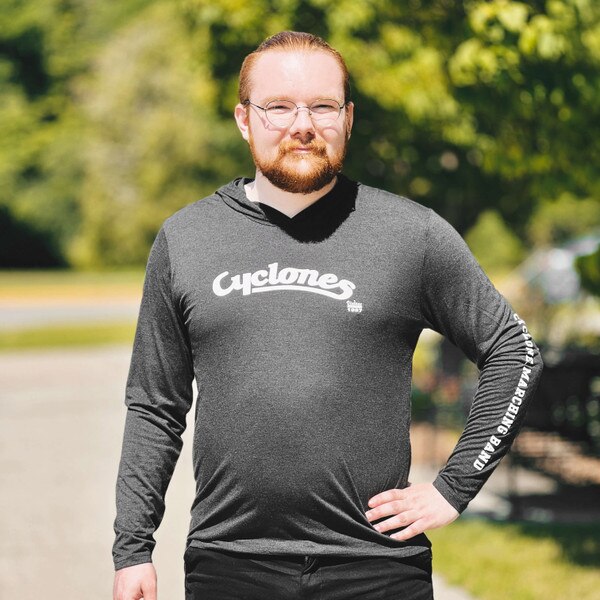 CI Sport Cyclones Script Marching Band Hooded Long Sleeve T-Shirt